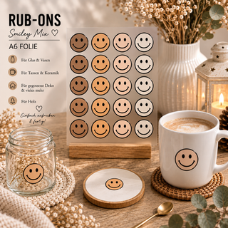 Rub On Sticker Smileys