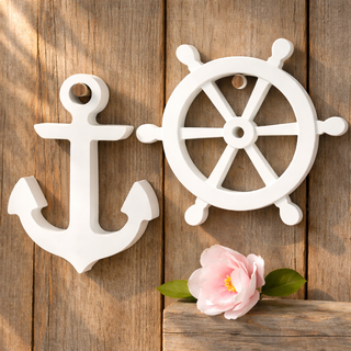 Silikonform 2er Set Anker und Steuerrad Maritim