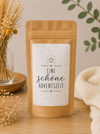 EINE SCHÖNE ADVENTSZEIT 5 Sticker für Geschenktütchen