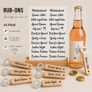 Rub On Sticker Flaschenöffner 2