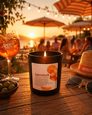 APEROLZEIT - 10 Sticker für Kerzengläser