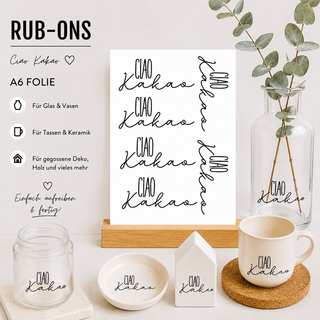 Rub On Sticker Ciao Kakao