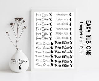 Rub On Sticker Frohe Ostern
