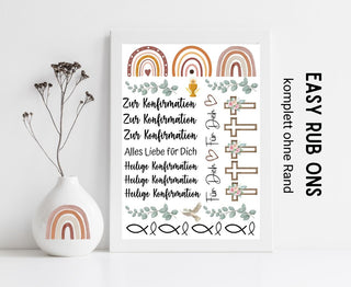Rub On Sticker Konfirmation