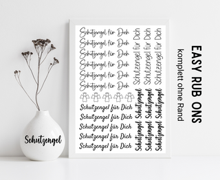 Rub On Sticker Schutzengel