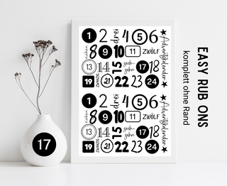 Rub On Sticker Adventskalender