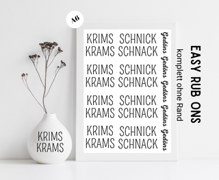 Rub On Sticker Krims Krams