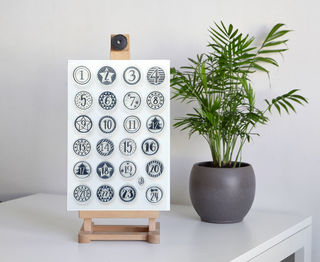 Silikonstempel Adventskalender