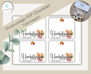 PDF-Download Tütenklappe: Herbstzauber für Dich