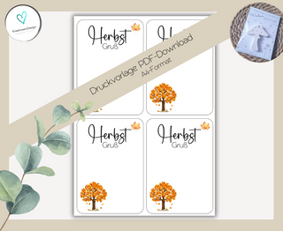PDF-Download: Herbst Gruß Baum