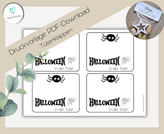 PDF-Download Tütenklappe: Halloween in der Tüte