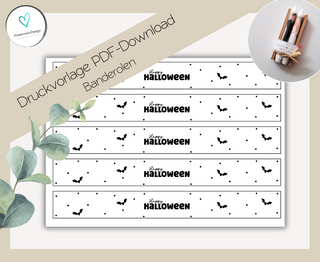 PDF-Download Banderolen: Happy Halloween
