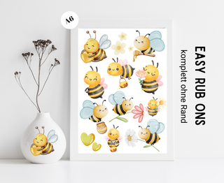 Rub On Sticker Bienen (A6)