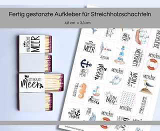 MARITIM Sticker für Streichholzschachteln