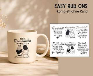 Rub On Sticker Freundschaft 2