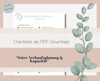 Download Checkliste: Oster-Verkaufsplanung & Kapazität