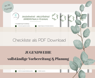 Jugendweihe Checkliste für Eltern (PDF) – vollständige Vorbereitung & Planung