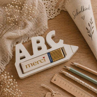 Silikonform ABC Einschulung Schokolade