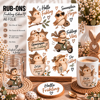 Rub On Sticker Frühling Küken A6