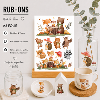 Rub On Sticker Herbst Fuchs A6