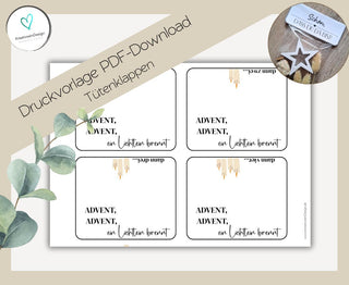 PDF-Download Tütenklappe: Advent,Advent