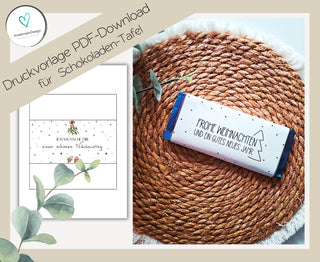 NIKOLAUS PDF-Download Banderolen für Schokoladen-Tafel