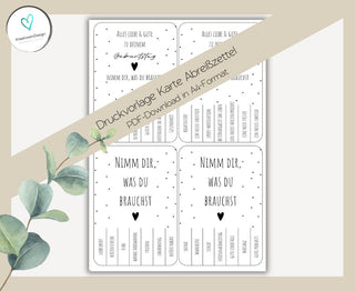 NIMM DIR WAS DU BRAUCHST / GEBURTSTAG PDF-Download Karte