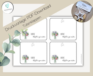 PDF-Download Tütenklappe: liebe Ostrgrüße