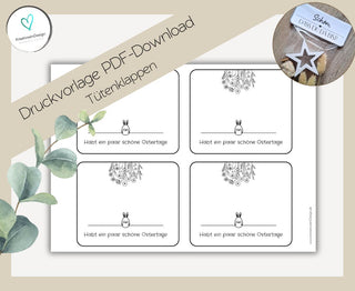 PDF-Download Tütenklappe: schöne Ostertage