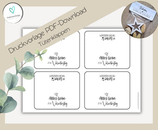 VALENTINSTAG PDF-Download Tütenklappe