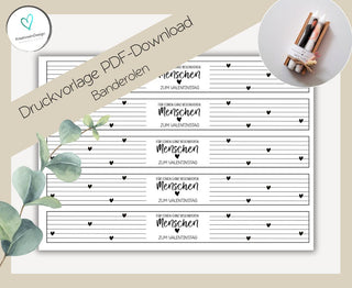 VALENTINSTAG PDF-Download Banderolen