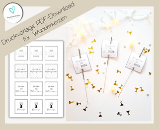 Frohe Ostern -Download Schildchen für Wunderkerzen