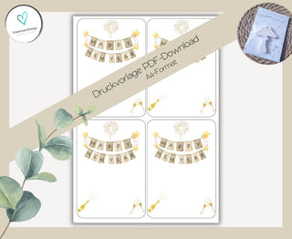 Happy New Year PDF-Download Karte