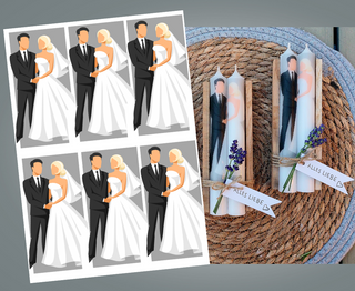 Wasserschiebefolie Hochzeitspaar