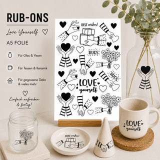 Rub On Sticker Love yourself
