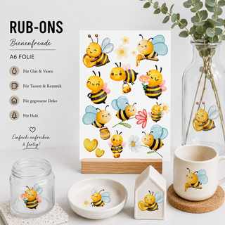 Rub On Sticker Bienen (A6)