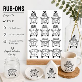 Rub On Sticker Camper
