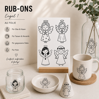 Rub On Sticker Engel 1 A6
