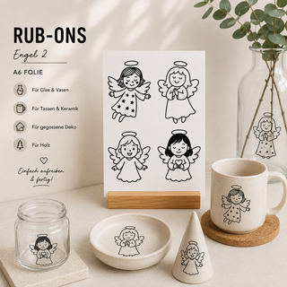 Rub On Sticker Engel 2 A6