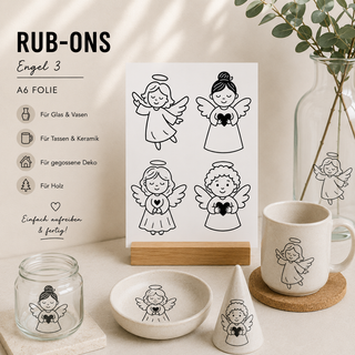 Rub On Sticker Engel 3 A6