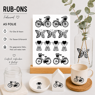 Rub On Sticker Fahrrad