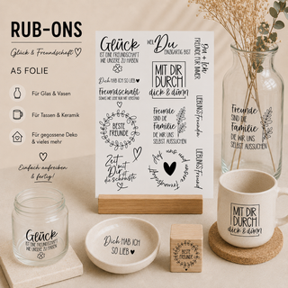 Rub On Sticker Freundschaft