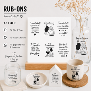 Rub On Sticker Freundschaft 2