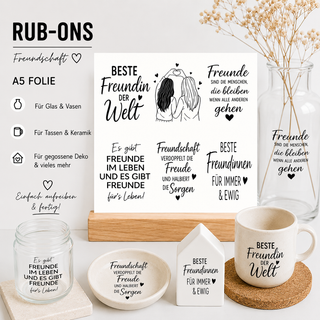 Rub On Sticker Freundschaft 3
