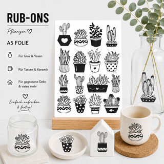 Rub On Sticker Pflanzen