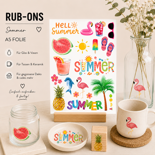 Rub On Sticker Sommer