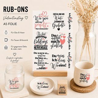 Rub On Sticker Valentinstag 2