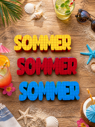 3D-Druckdatei Sommer (Karos)