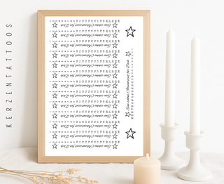 Wasserschiebefolie Adventskalender 2