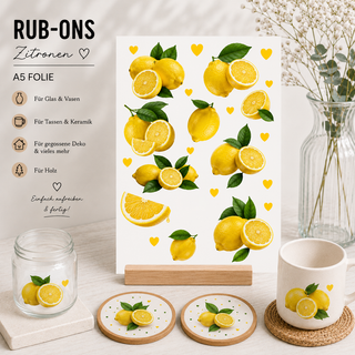 Rub On Sticker Zitronen A6